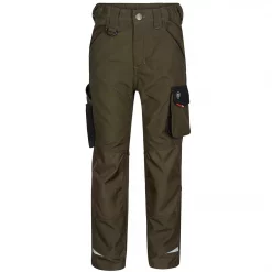 Engel Workwear Engel Galaxy Arbeitshose Für Kinder, Moosgrün/Schwarz, Tomaten Rot/anthrazitgrau