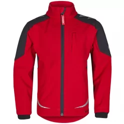 Engel Workwear Engel Galaxy Softshelljacke Für Kinder, Tomaten Rot/Anthrazitgrau