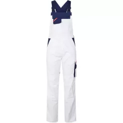 Engel Workwear Engel Enterprise Latzhose, Slim Fit, Weiß/Marine, Herren, Weiß/marine