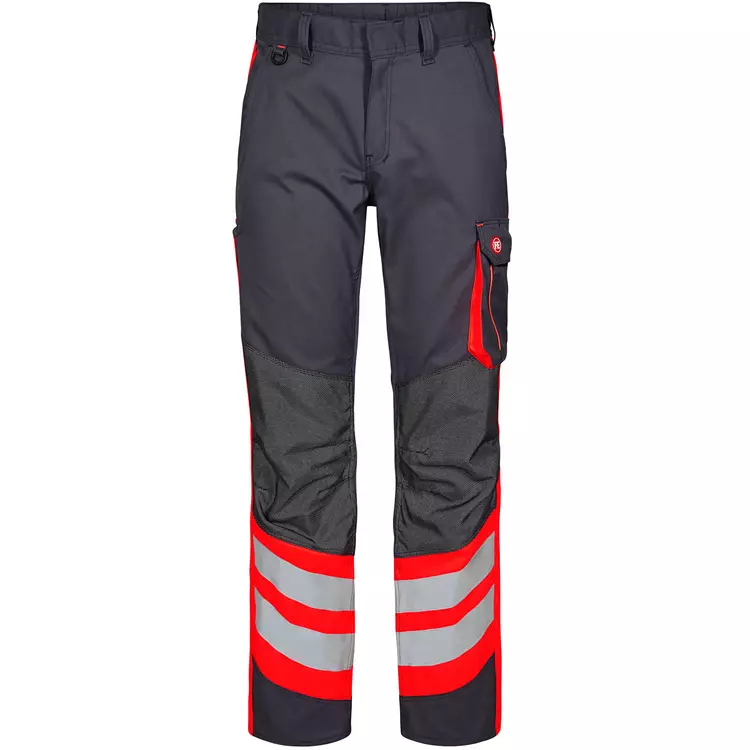 Engel Workwear Engel Cargo Hose, Grau/Rot, Herren – Bild 7