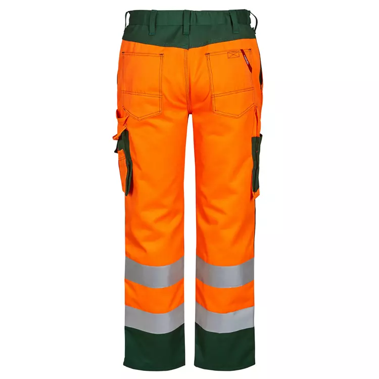 Engel Workwear Engel Safety Damen Arbeitshose, Hi-Vis Orange/Grün, Hi-vis Orange/grün – Bild 3