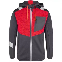 Engel Workwear Engel Cargo Cardigan, Grau/Rot, Herren