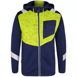Engel Workwear Engel Cargo Cardigan, Blue Ink/Gelb, Herren