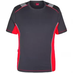 Engel Workwear Engel Cargo T-Shirt, Grau/Rot, Herren