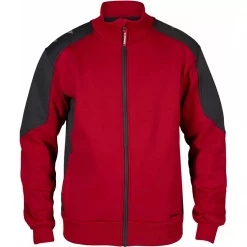 Engel Workwear Engel Galaxy Sweatcardigan, Tomaten Rot/Anthrazitgrau, Herren