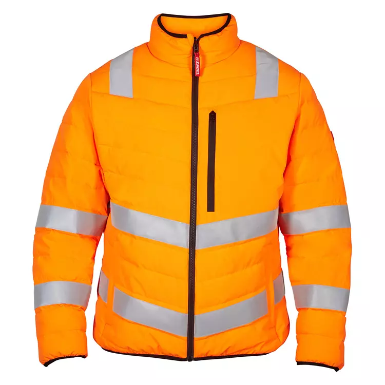 Engel Workwear Engel Safety Basic Gesteppte Arbeitsjacke, Hi-vis Orange, Herren – Bild 5
