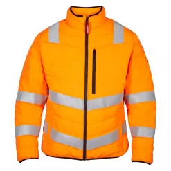 Engel Workwear Engel Safety Basic Gesteppte Arbeitsjacke, Hi-vis Orange, Herren