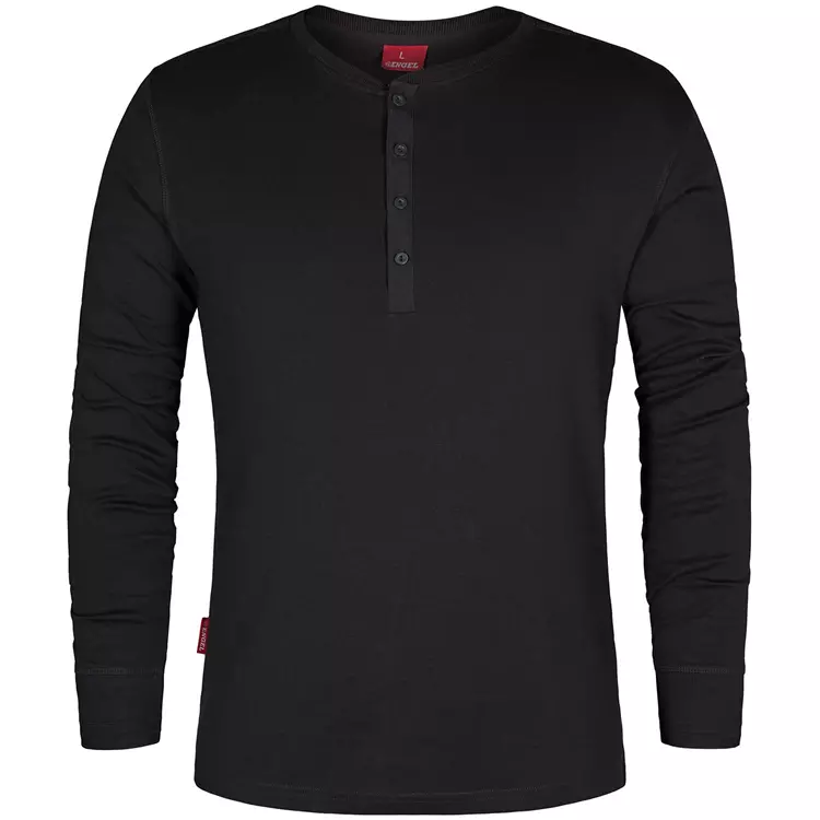 Engel Workwear Engel Grandad Langärmliges T-Shirt, Grün, Herren, Surfer Blue – Bild 9