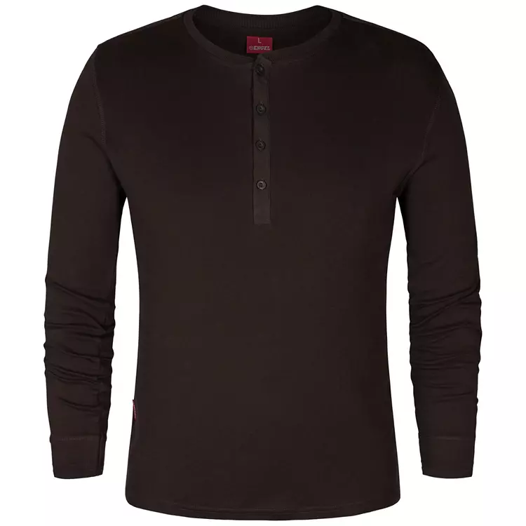 Engel Workwear Engel Grandad Langärmliges T-Shirt, Forest Green, Herren – Bild 6