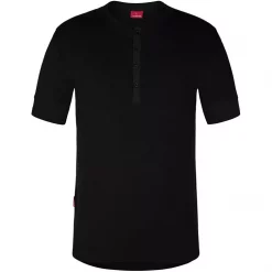 Engel Workwear Engel Grandad T-Shirt, Schwarz, Herren