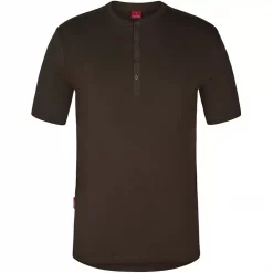 Engel Workwear Engel Grandad T-Shirt, Forest Green, Herren