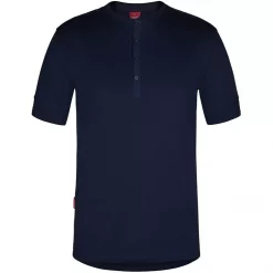 Engel Workwear Engel Grandad T-Shirt, Blue Ink, Herren