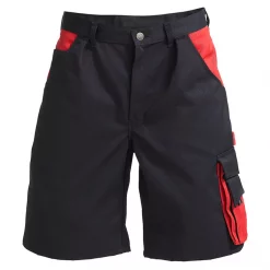 Engel Workwear Engel Enterprise Arbeitsshorts, Schwarz/Rot, Herren