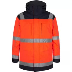 Engel Workwear Engel Parka Jacke, Hi-vis Orange/Marine, Herren