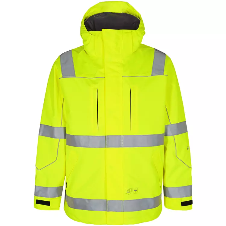 Engel Workwear Engel Safety Shell Jacke, Hi-vis Orange/Marine, Herren – Bild 14