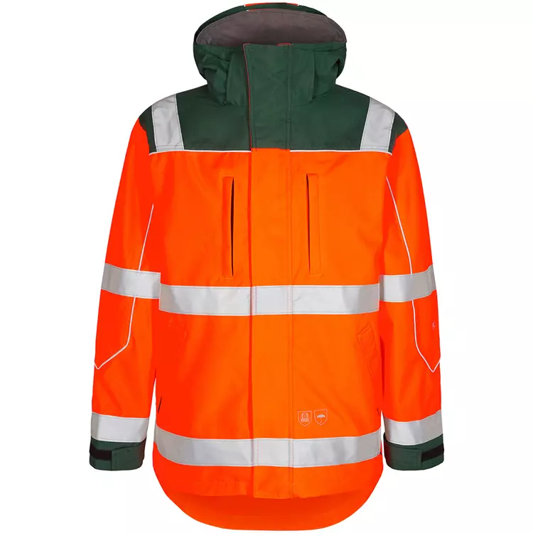 Engel Workwear Engel Safety Shell Jacke, Hi-vis Gelb/Grau, Herren – Bild 10