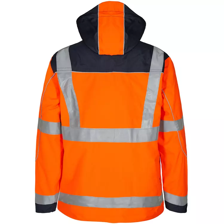 Engel Workwear Engel Safety Shell Jacke, Hi-vis Orange/Marine, Herren – Bild 3