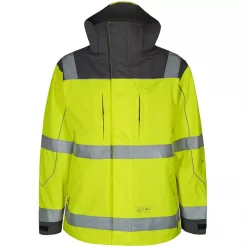 Engel Workwear Engel Safety Shell Jacke, Hi-vis Gelb/Grau, Herren
