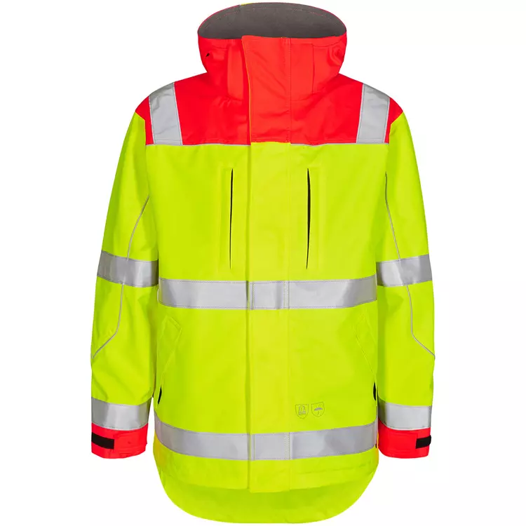 Engel Workwear Engel Safety Shell Jacke, Hi-vis Gelb/Grau, Herren – Bild 12