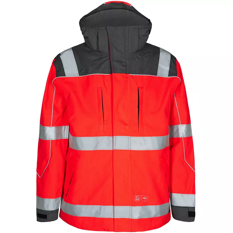 Engel Workwear Engel Safety Shell Jacke, Hi-vis Gelb/Grau, Herren – Bild 13