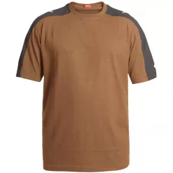 Engel Workwear Engel Galaxy T-Shirt, Toffee Brown/Antghrazitgrau, Herren
