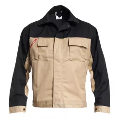 Engel Workwear Engel Light Arbeitsjacke, Khaki/Schwarz, Herren