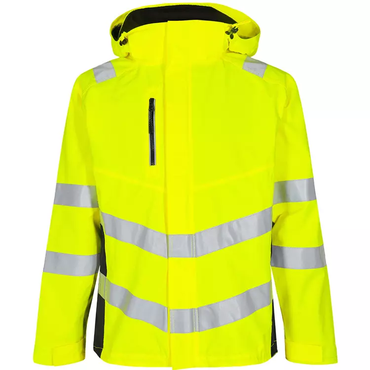 Engel Workwear Engel Safety Shelljacke, Hi-vis Gelb/Grün, Herren, Hi-vis Orange/grau – Bild 8