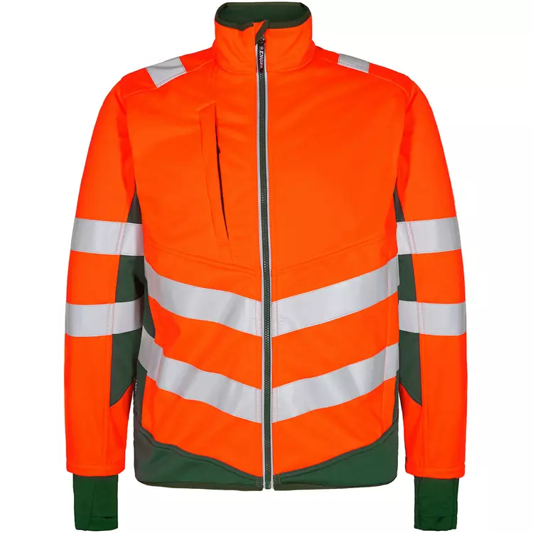 Engel Workwear Engel Safety Softshelljacke, Hi-vis Orange, Herren – Bild 5
