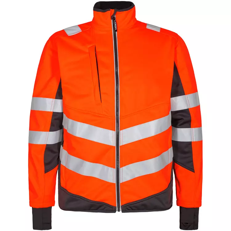 Engel Workwear Engel Safety Softshelljacke, Hi-vis Orange, Herren – Bild 10