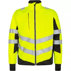 Engel Workwear Engel Safety Softshelljacke, Hi-vis Gelb/Schwarz, Herren