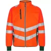 Engel Workwear Engel Safety Fleecejacke, Hi-Vis Orange/Grün, Herren