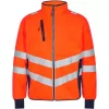 Engel Workwear Engel Safety Fleecejacke, Orange/Blue Ink, Herren