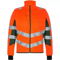 Engel Workwear Engel Safety Arbeitsjacke, Hi-Vis Orange/Grün, Herren