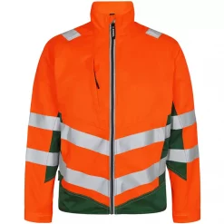 Engel Workwear Engel Safety Light Arbeitsjacke, Hi-Vis Orange/Grün, Herren