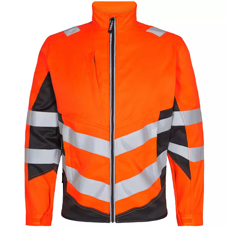 Engel Workwear Engel Safety Light Arbeitsjacke, Orange/Blue Ink, Herren – Bild 11