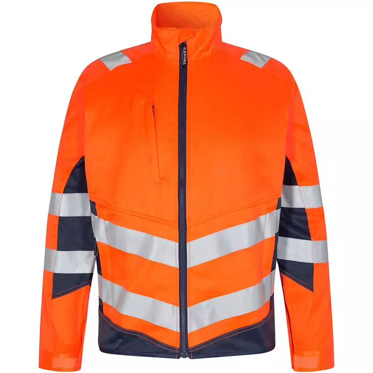 Engel Workwear Engel Safety Light Arbeitsjacke, Orange/Blue Ink, Herren