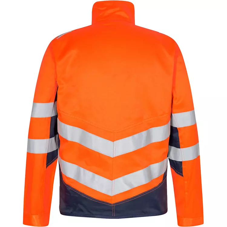 Engel Workwear Engel Safety Light Arbeitsjacke, Orange/Blue Ink, Herren – Bild 3