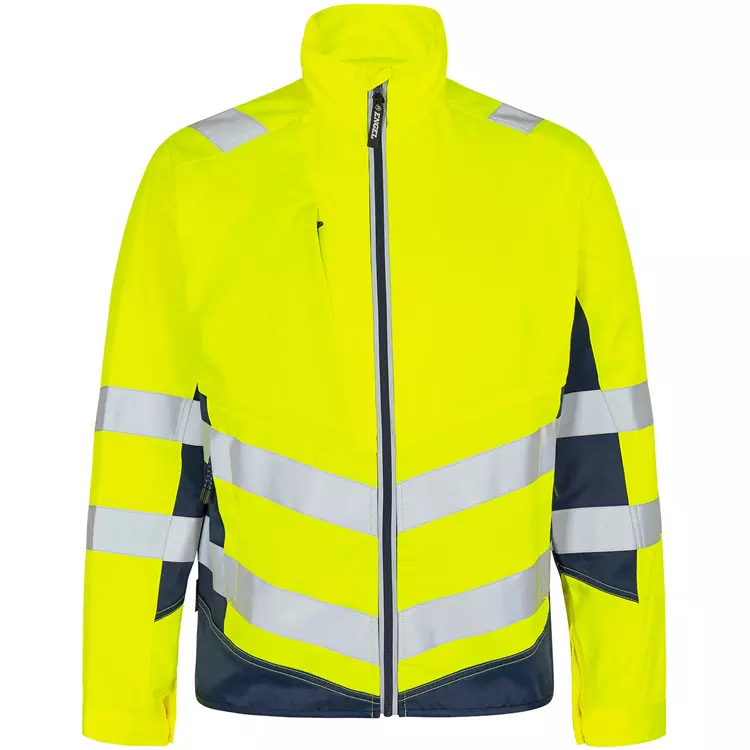 Engel Workwear Engel Safety Light Arbeitsjacke, Orange/Blue Ink, Herren – Bild 6