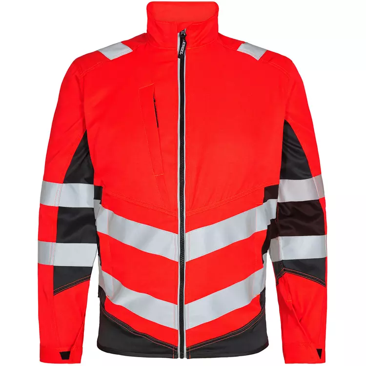 Engel Workwear Engel Safety Light Arbeitsjacke, Orange/Blue Ink, Herren – Bild 10