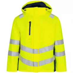 Engel Workwear Engel Safety Damen Winterjacke, Gelb/Blue Ink