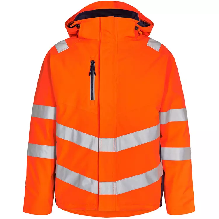 Engel Workwear Engel Safety Winterjacke, Orange/Blue Ink, Herren – Bild 2