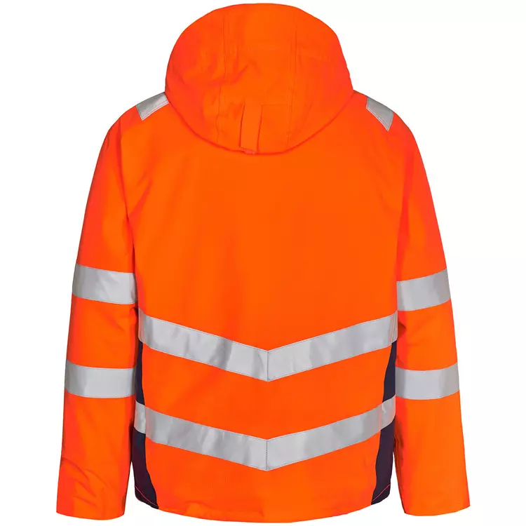 Engel Workwear Engel Safety Winterjacke, Orange/Blue Ink, Herren – Bild 3