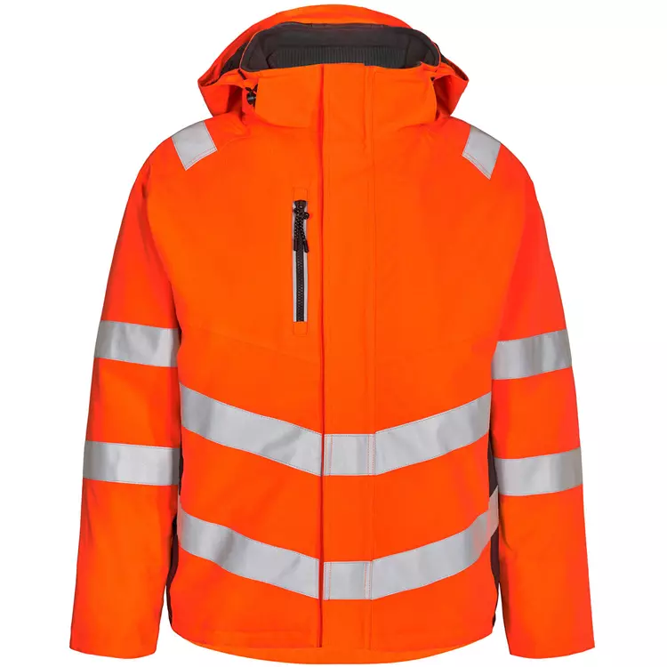Engel Workwear Engel Safety Winterjacke, Orange/Blue Ink, Herren – Bild 7