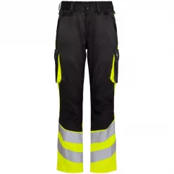 Engel Workwear Engel Safety Light Arbeitshose, Schwarz/Hi-Vis Gelb, Herren