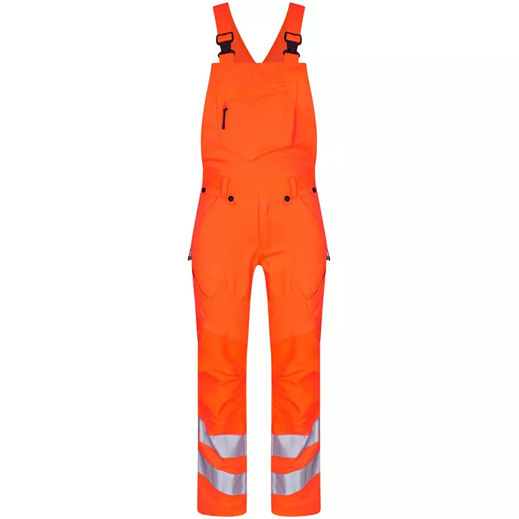 Engel Workwear Engel Safety Latzhose, Hi-vis Gelb/Grün, Herren, Orange/blue Ink – Bild 5