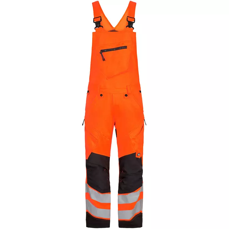 Engel Workwear Engel Safety Latzhose, Hi-vis Orange/Grau, Herren – Bild 9