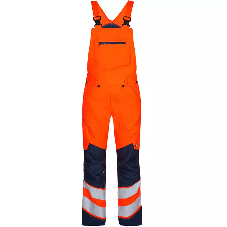 Engel Workwear Engel Safety Latzhose, Hi-vis Orange/Grau, Herren – Bild 10