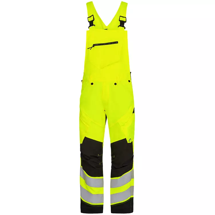 Engel Workwear Engel Safety Latzhose, Hi-vis Orange/Grau, Herren – Bild 8