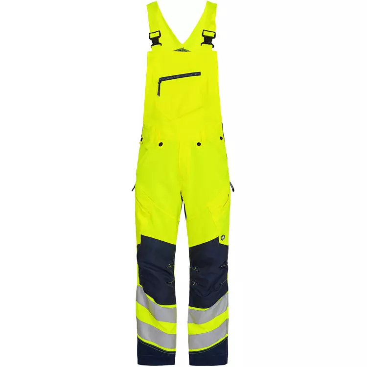 Engel Workwear Engel Safety Latzhose, Hi-vis Orange/Grau, Herren – Bild 6