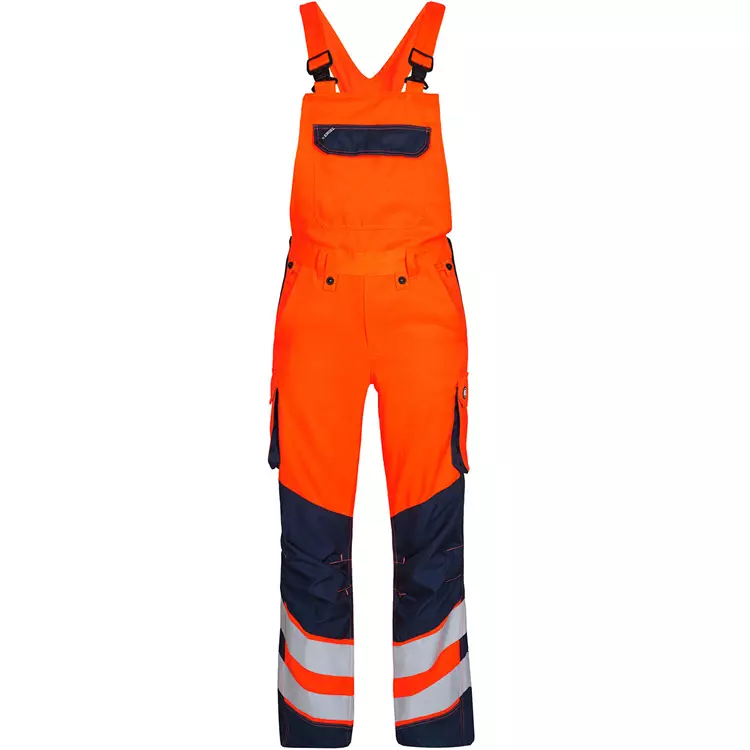 Engel Workwear Engel Safety Light Latzhose, Orange/Blue Ink, Herren – Bild 11